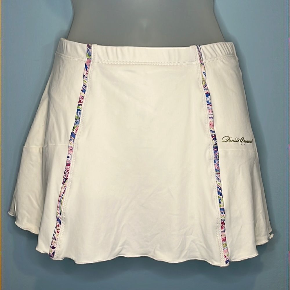 Denise Cronwall Skirt Skort Tennis Golf Pickleball Floral White Athleisure